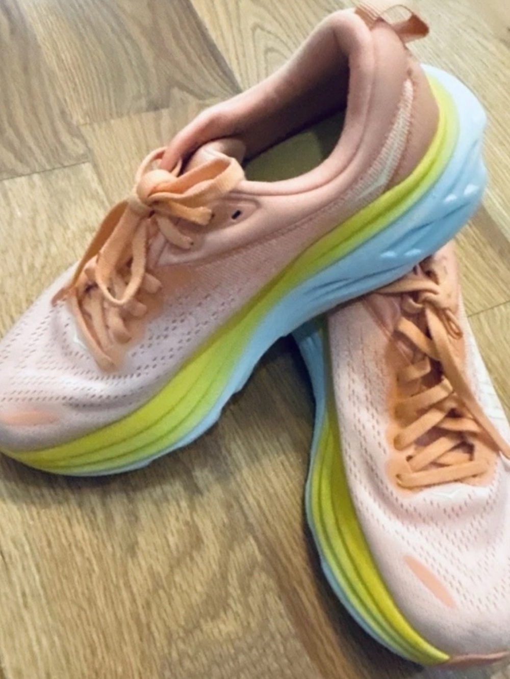 Hoka Orange/peach Yellow Womes Sneakers
